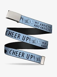 Peanuts Charlie Brown Poses and Quotes Light Adjustable Clamp Buckle Belt