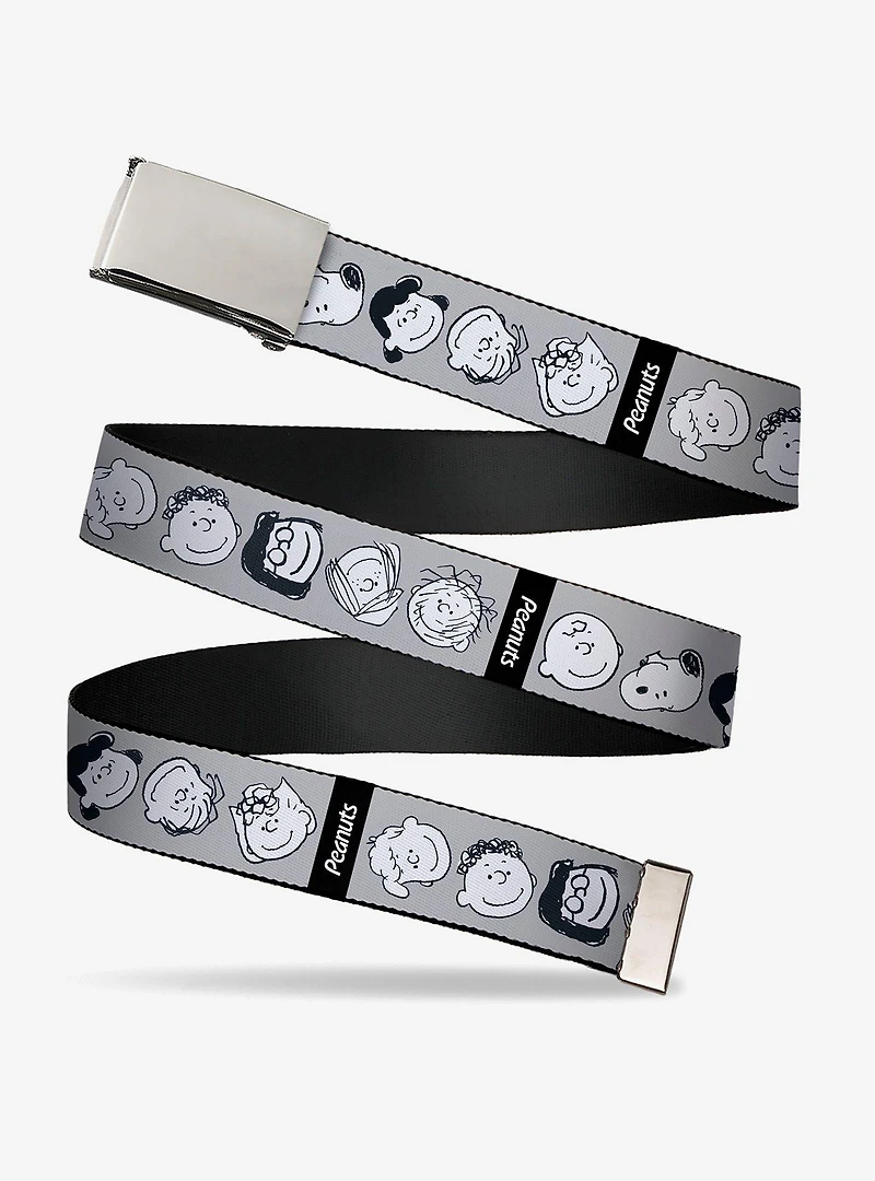 Peanuts Gang Expressions Adjustable Clamp Buckle Belt