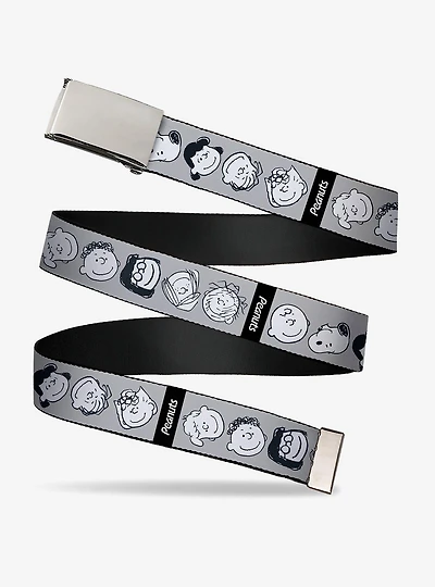 Peanuts Gang Expressions Adjustable Clamp Buckle Belt