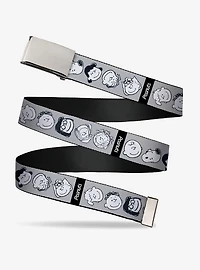 Peanuts Gang Expressions Adjustable Clamp Buckle Belt