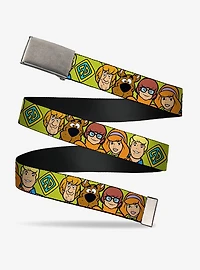 Scooby-Doo! Character Faces Close Up Adjustable Clamp Buckle Belt