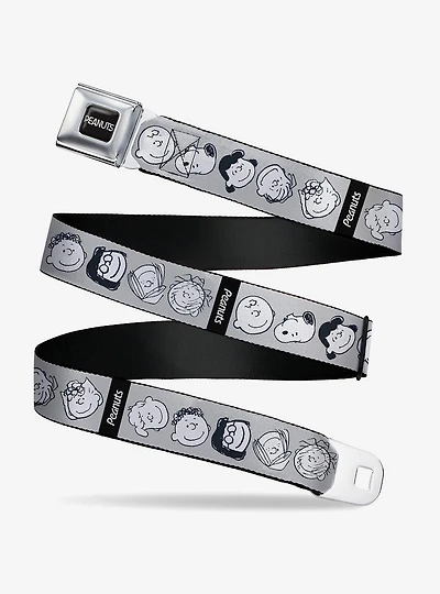Peanuts Gang Expressions Seatbelt Buckle Belt