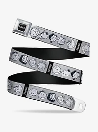 Peanuts Gang Expressions Seatbelt Buckle Belt
