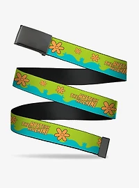 Scooby-Doo! The Mystery Machine Paint Job Aqua Adjustable Clamp Buckle Belt