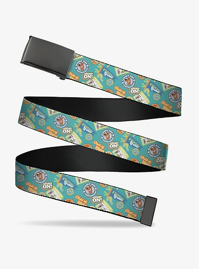 Scooby-Doo! School Spirit Icons Collage Adjustable Clamp Buckle Belt