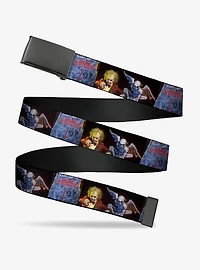 Beetlejuice Graveyard Gargoyle Pose Adjustable Clamp Buckle Belt