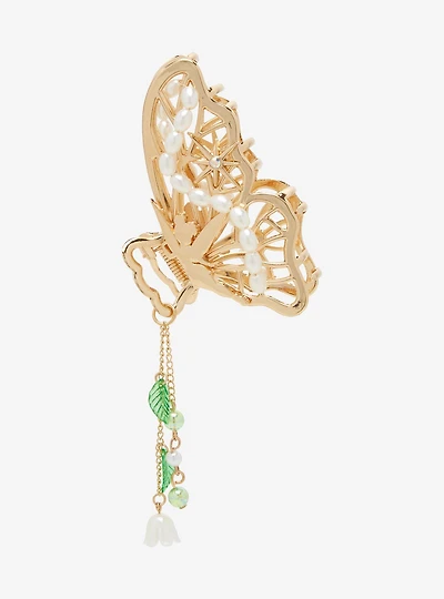 Disney Peter Pan Tinker Bell Gold Butterfly Claw Clip with Charm - BoxLunch Exclusive