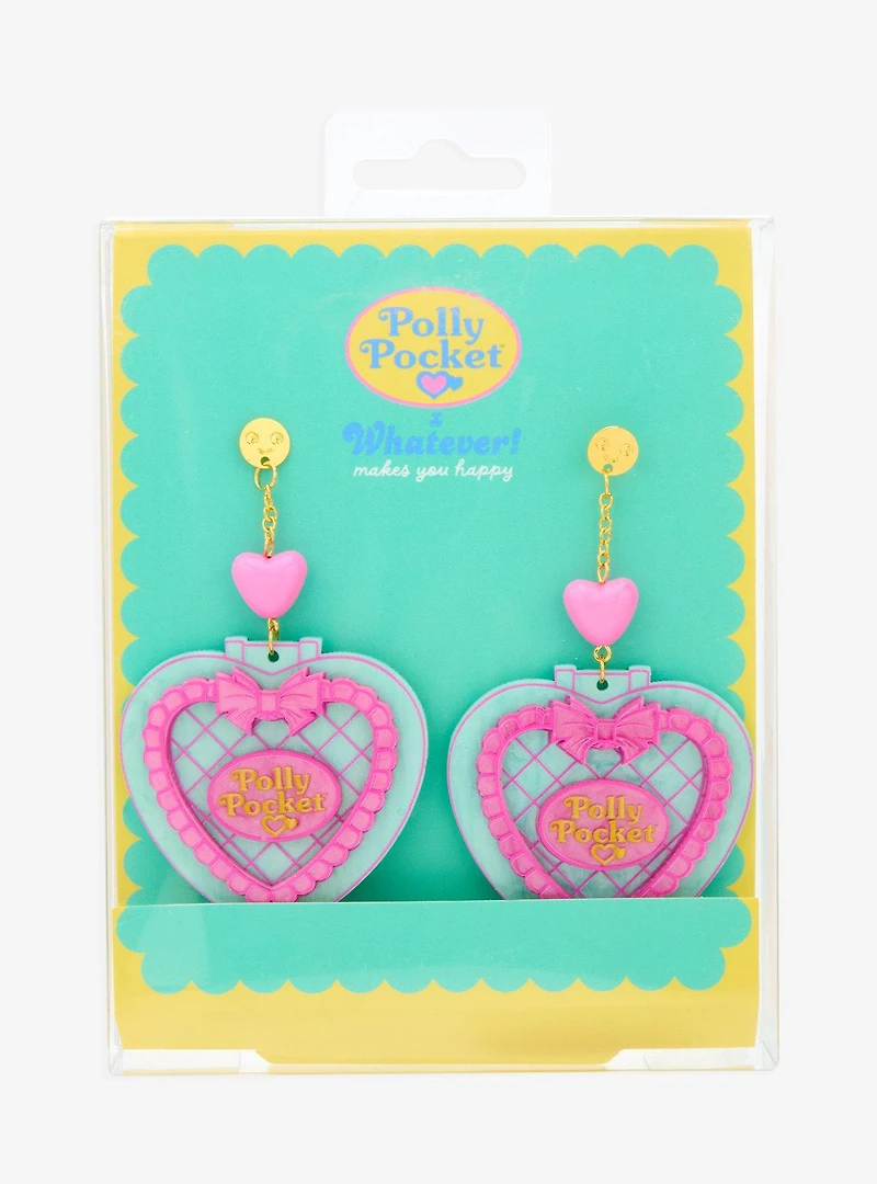 Whatever! Makes You Happy x Polly Pocket Heart Compact Statement Earrings