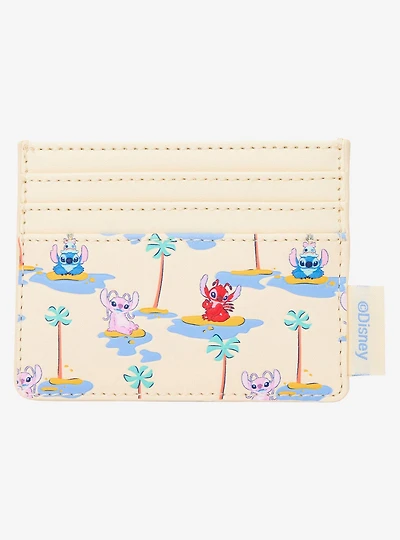 Loungefly Disney Lilo & Stitch Angel, Leroy, & Stitch Allover Print Cardholder