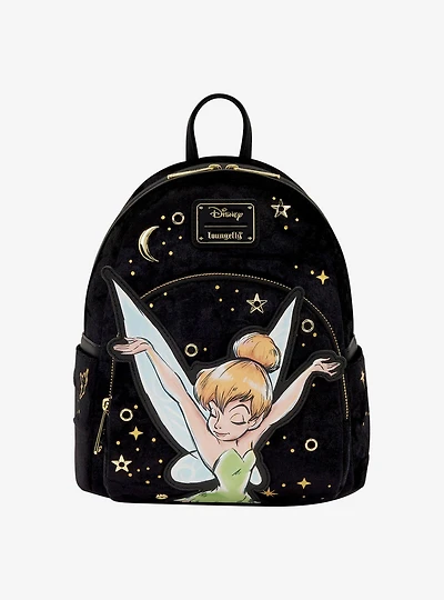 Loungefly Disney Peter Pan Tinker Bell Pixie Dust Velvet Mini Backpack