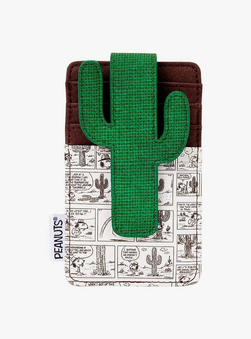Loungefly Peanuts Spike Comic Strip Cactus Cardholder