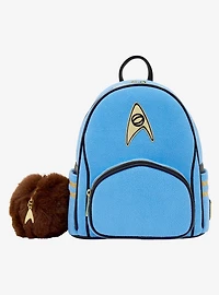 Loungefly Star Trek Spock Figural Mini Backpack with Coin Purse