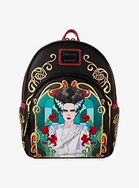 Loungefly Universal Monsters Bride of Frankenstein Stained Glass Mini Backpack