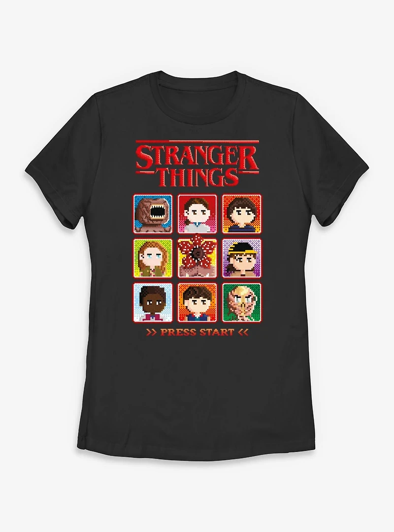 Stranger Things Players Box Womens T-Shirt