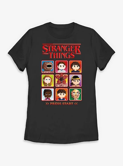 Stranger Things Players Box Womens T-Shirt