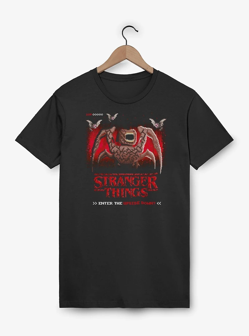Stranger Things Start Videogame Upside Down T-Shirt
