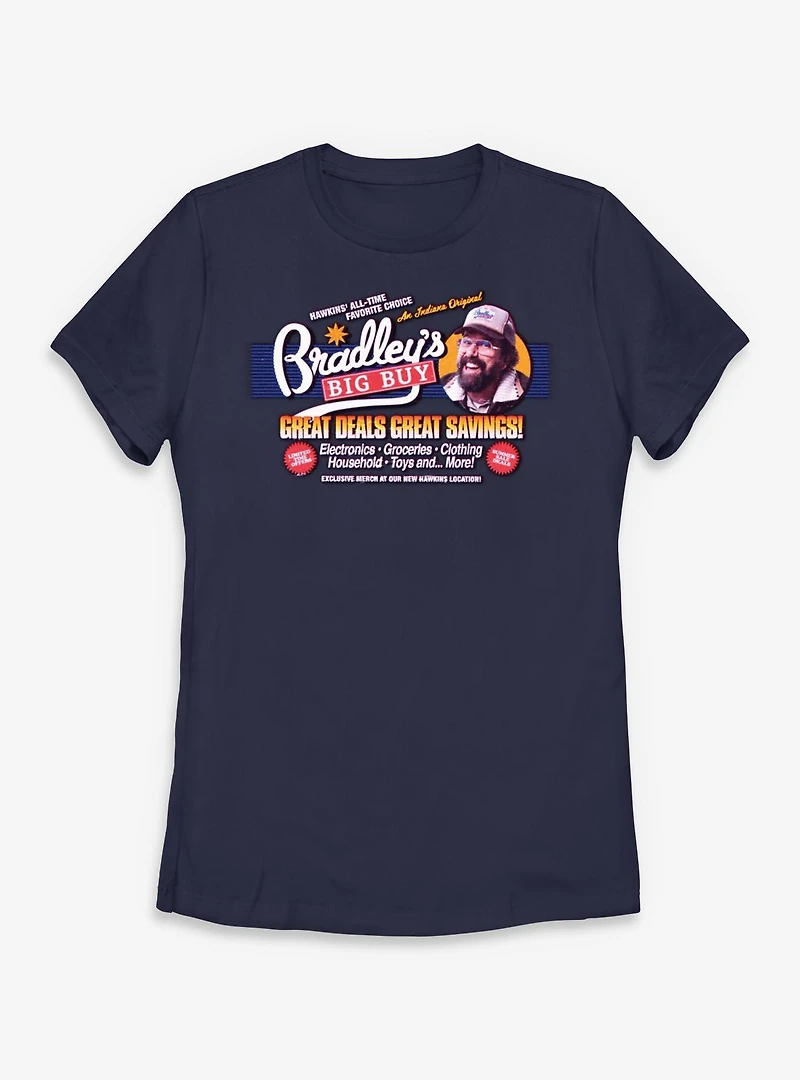 Stranger Things Bradley's Big Buy Great Deals Womens T-Shirt