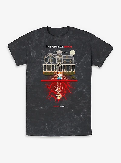Stranger Things Max Vecna The Upside Down Mineral Wash T-Shirt