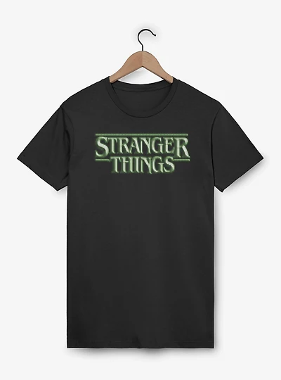 Stranger Things Green 8 Bits Logo T-Shirt