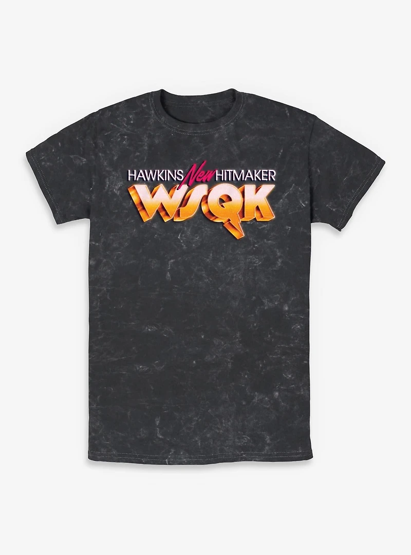 Stranger Things Hawkins Hitmaker Retro Mineral Wash T-Shirt