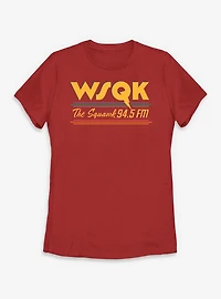 Stranger Things WSQK Radio The Squawk Womens T-Shirt