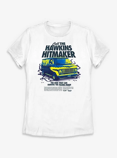 Stranger Things Call The Hawkins Hitmaker Womens T-Shirt