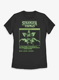 Stranger Things Demogorgon Game Journey Womens T-Shirt