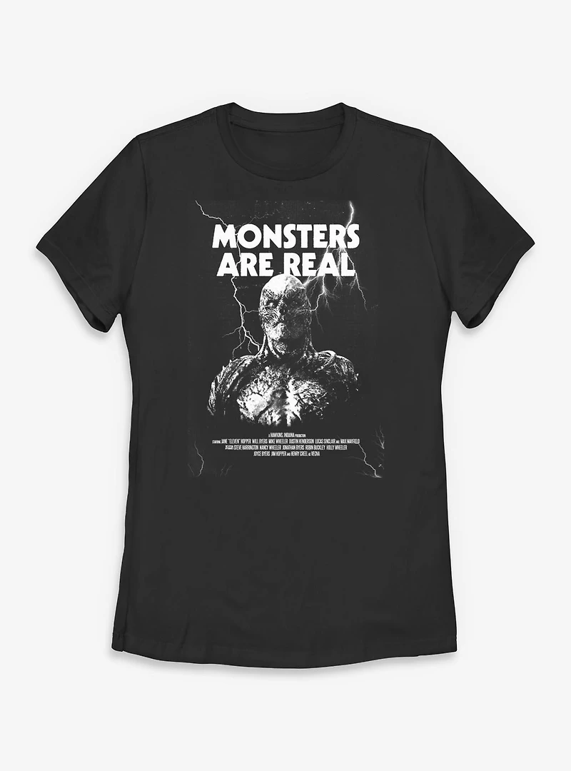 Stranger Things Vecna Monsters Are Real Womens T-Shirt