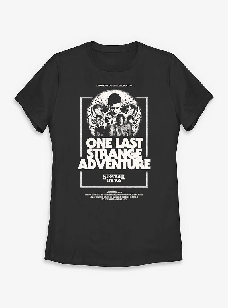Stranger Things One Last Strange Adventure Womens T-Shirt