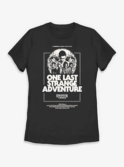 Stranger Things One Last Strange Adventure Womens T-Shirt
