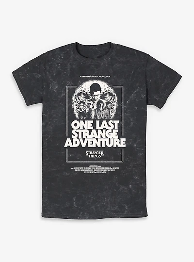Stranger Things One Last Strange Adventure Mineral Wash T-Shirt