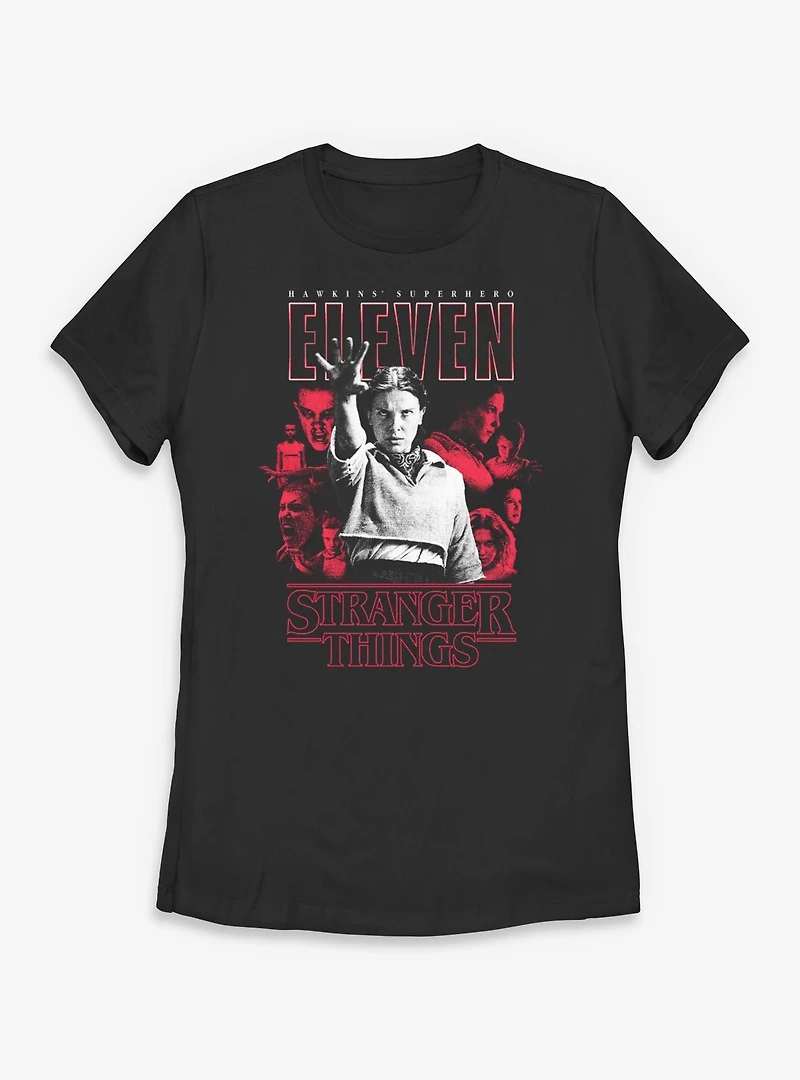 Stranger Things Eleven Superhero Womens T-Shirt