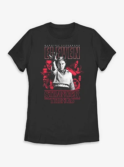 Stranger Things Eleven Superhero Womens T-Shirt