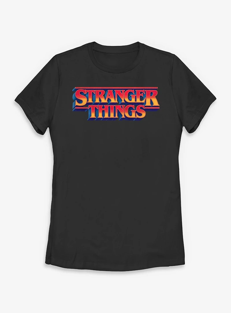 Stranger Things Gradient Logo Womens T-Shirt