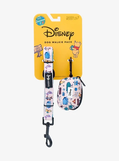 Sassy Woof Disney Winnie the Pooh Leash & Waste Bag Holder Set