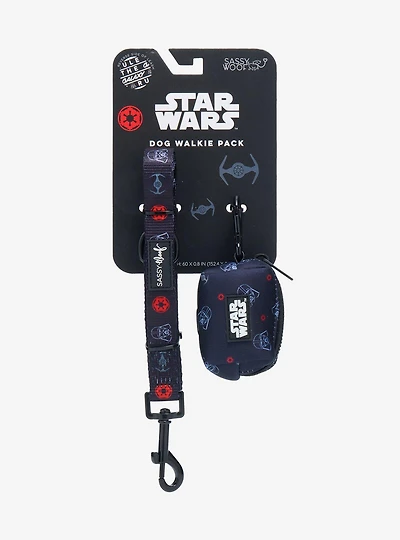 Sassy Woof Star Wars Darth Vader Leash & Waste Bag Holder Set