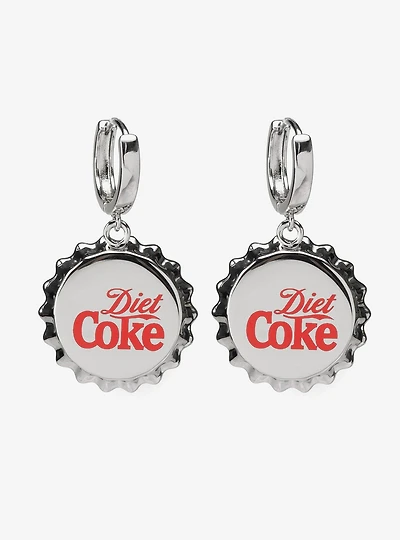 Diet Coke Bottle Cap Dangle Earrings