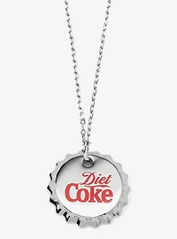 Diet Coke Bottle Cap Red Necklace