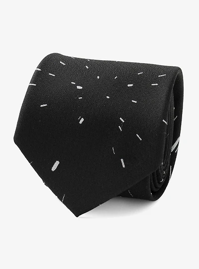 Star Wars Hyperspace Black Tie with Hidden Message