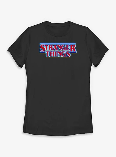 Stranger Things Glow Logo Womens T-Shirt