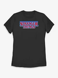 Stranger Things Glow Logo Womens T-Shirt