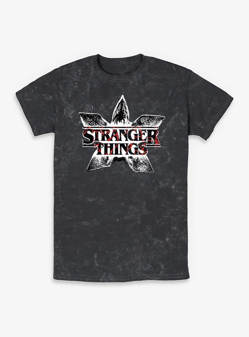 Stranger Things Demogorgon Head Mineral Wash T-Shirt
