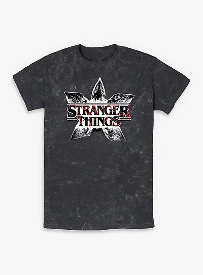 Stranger Things Demogorgon Head Mineral Wash T-Shirt