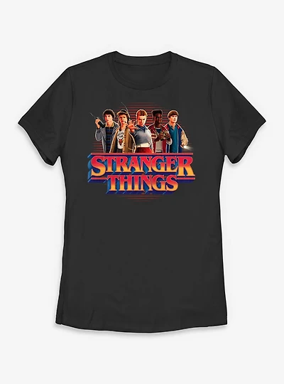 Stranger Things Crew With Logo Womens T-Shirt