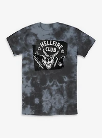 Stranger Things Hellfire Club Torn Sheet Tie-Dye T-Shirt