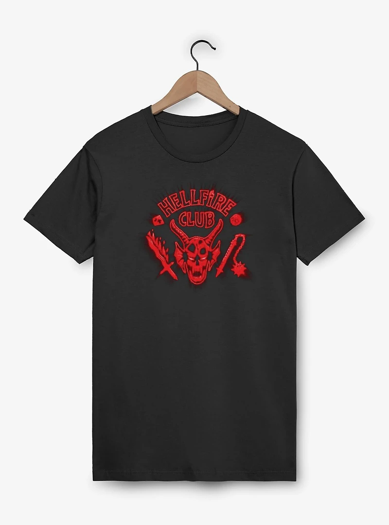 Stranger Things Hellfire Club Red Glow T-Shirt