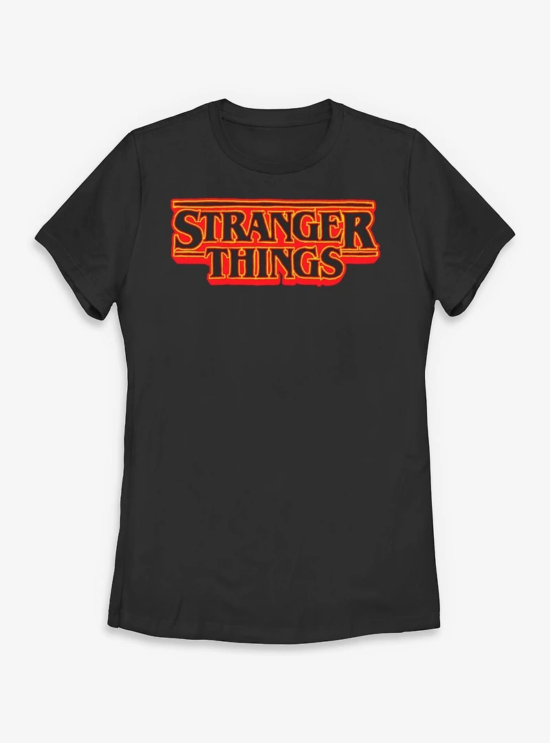 Stranger Things Logo Womens T-Shirt