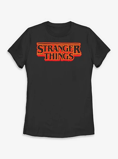 Stranger Things Logo Womens T-Shirt