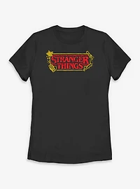 Stranger Things Sketch Logo Womens T-Shirt