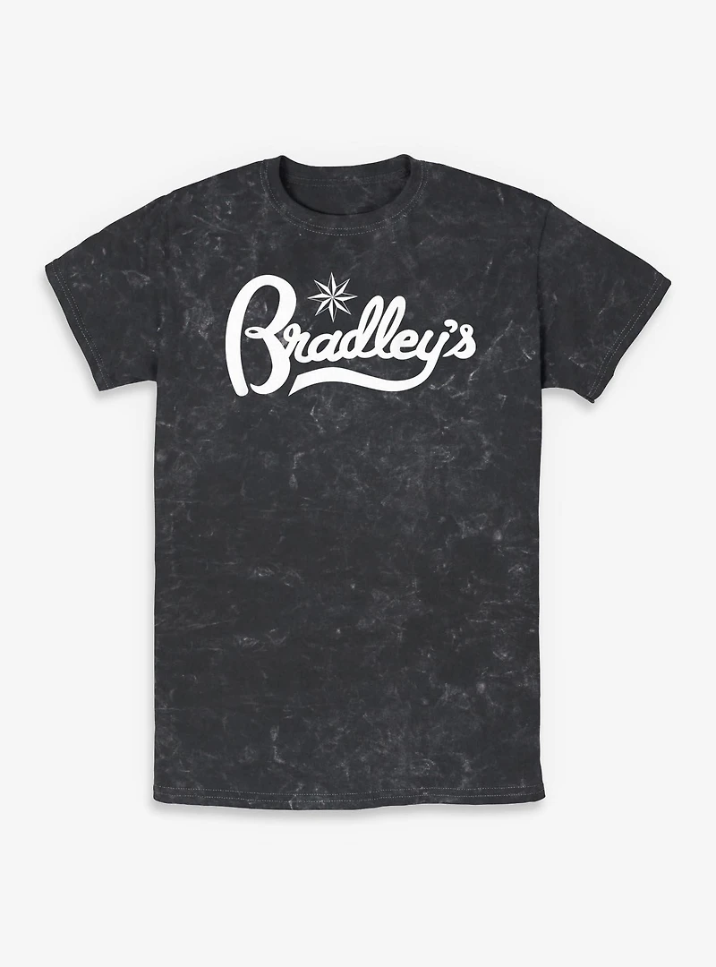 Stranger Things Bradley's Logo Mineral Wash T-Shirt